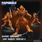 Aliens Vs Humans - That Thing - Sapient Humanoid Low Ranked Templars - Starcraft Protoss , Papsikels, 32mm Mini