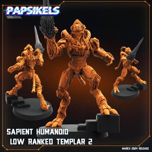 Aliens Vs Humans - That Thing - Sapient Humanoid Low Ranked Templars - Starcraft Protoss , Papsikels, 32mm Mini