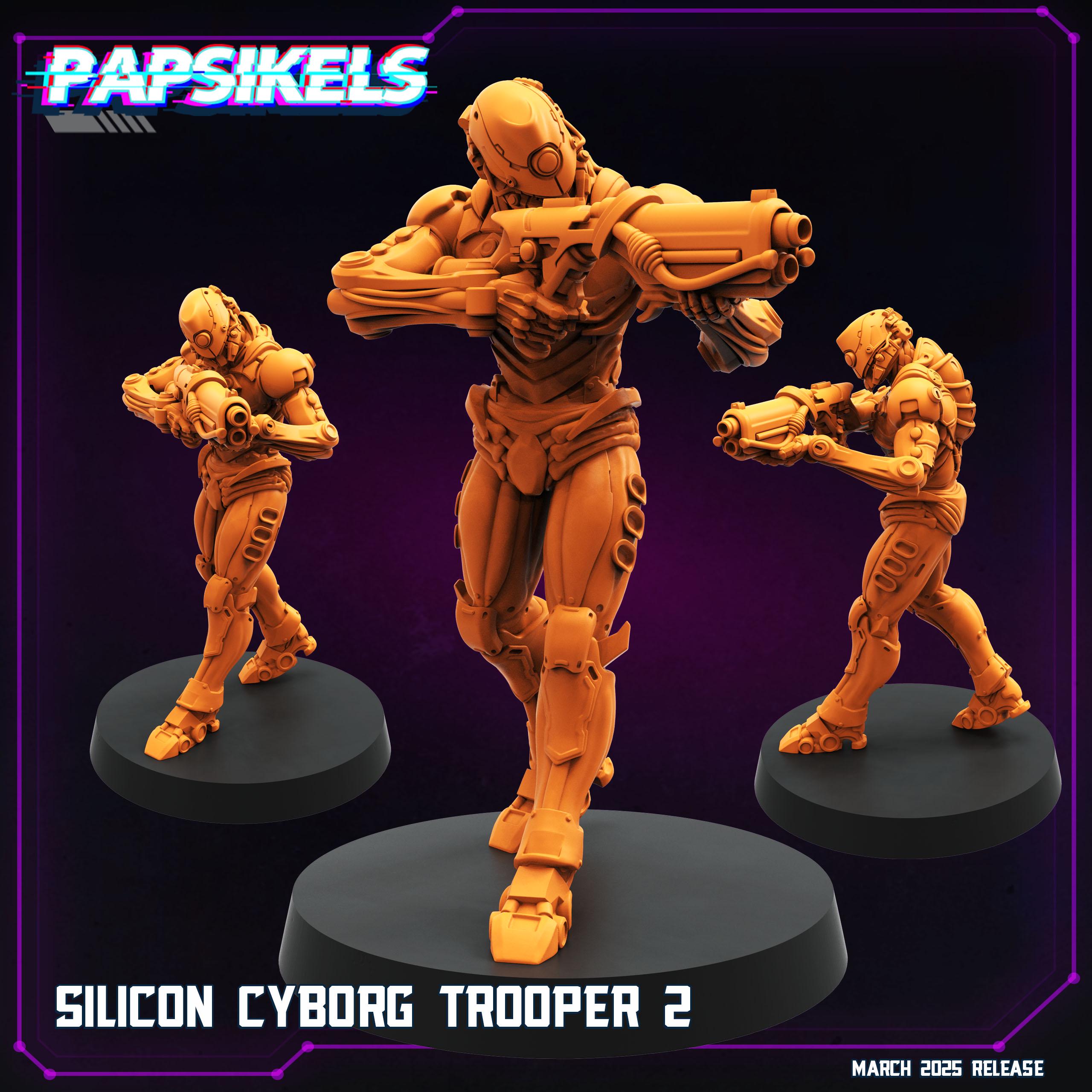 Cyberpunk, Silicon Cyborg Troopers - Blame Anime, Papsikels, 32mm Mini