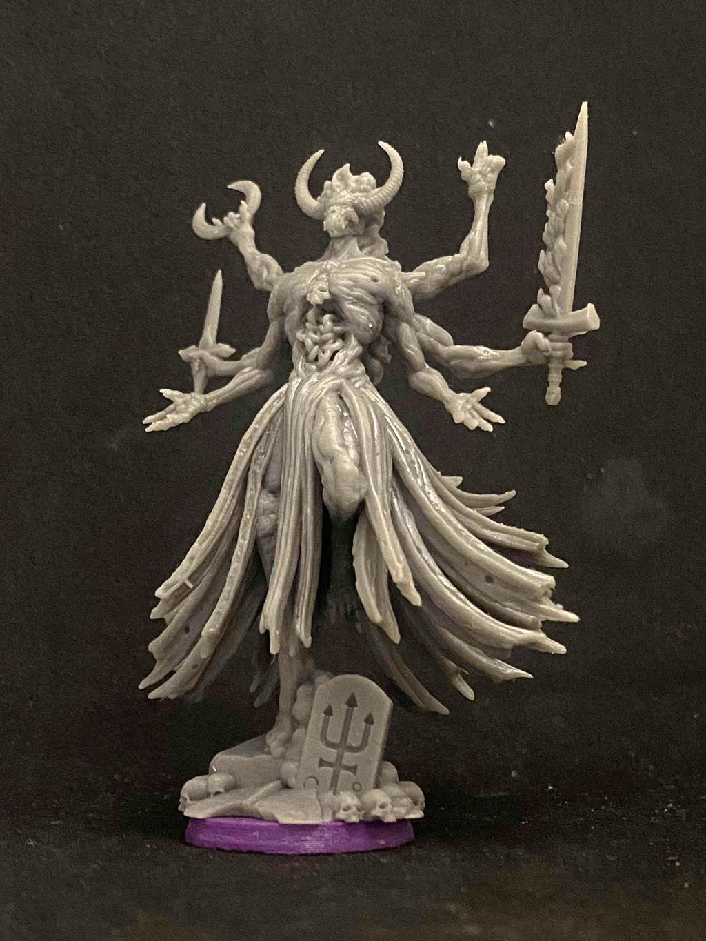 Baphomet Sorcerer | Trench Crusade | Papsikels Fantasy, Resin Miniature - Tabletop miniature - Fantasy Miniature - 32mm