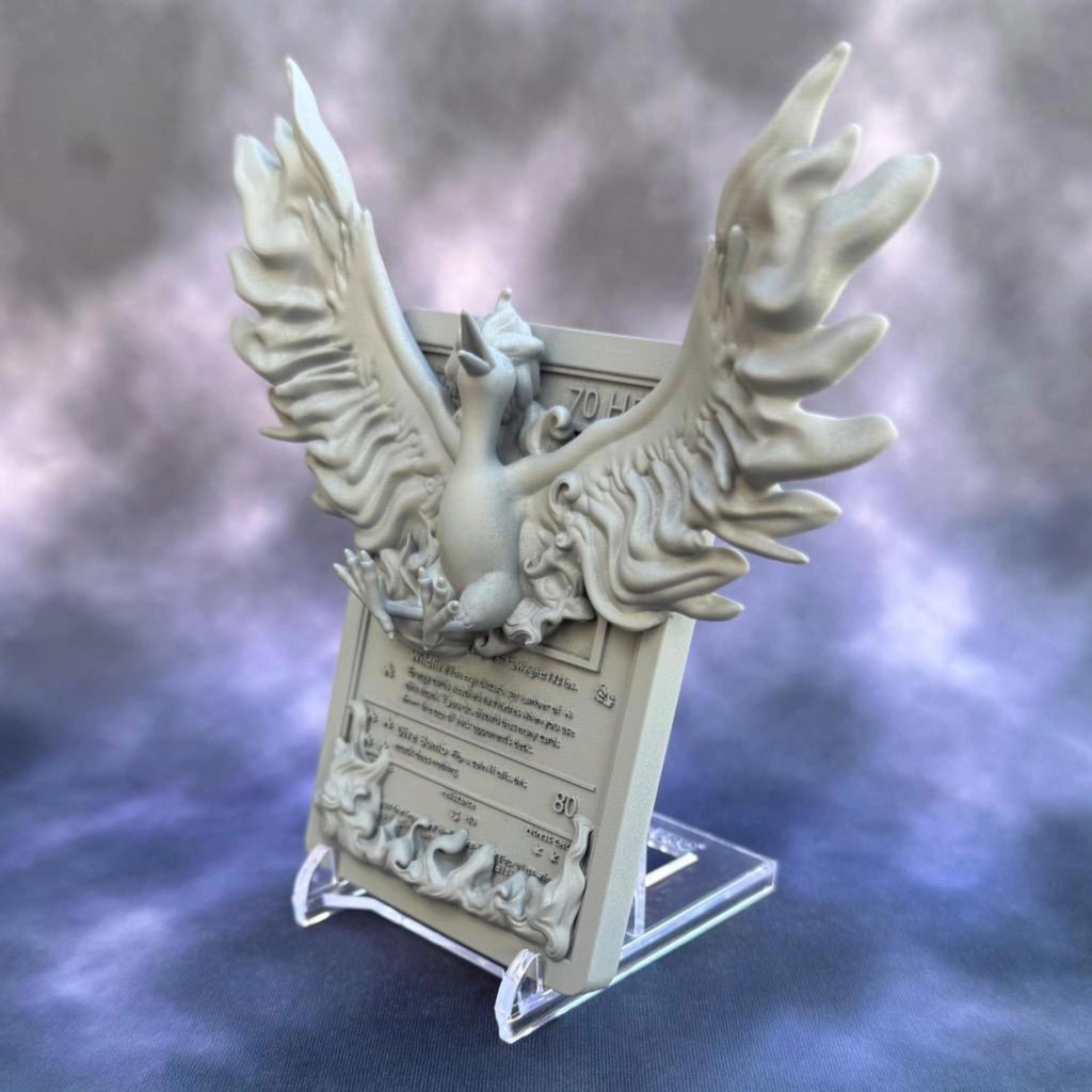 Moltress - 3D Printed Pokemon Card Wall Hanger | Fan Art | Pokemon TCG | Resin Model | ABC3D Models