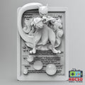Mewtwo - 3D Printed Pokemon Card Wall Hanger | Fan Art | Pokemon TCG | Resin Model | ABC3D Models