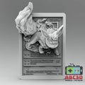 Flareon - 3D Printed Pokemon Card Wall Hanger | Fan Art | Pokemon TCG | Resin Model | ABC3D Models