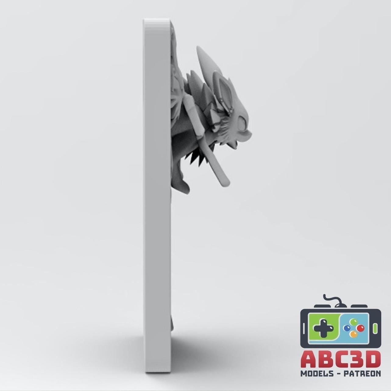 Jolteon - 3D Printed Pokemon Card Wall Hanger | Fan Art | Pokemon TCG | Resin Model | ABC3D Models