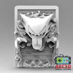 Haunter - 3D Printed Pokemon Card Wall Hanger | Fan Art | Pokemon TCG | Resin Model | ABC3D Models