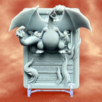 Charizard - 3D Printed Pokemon Card Wall Hanger | Fan Art | Pokemon TCG | Resin Model | ABC3D Models