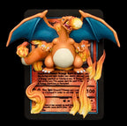 Charizard - 3D Printed Pokemon Card Wall Hanger | Fan Art | Pokemon TCG | Resin Model | ABC3D Models