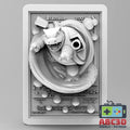 Blastoise - 3D Printed Pokemon Card Wall Hanger | Fan Art | Pokemon TCG | Resin Model | ABC3D Models