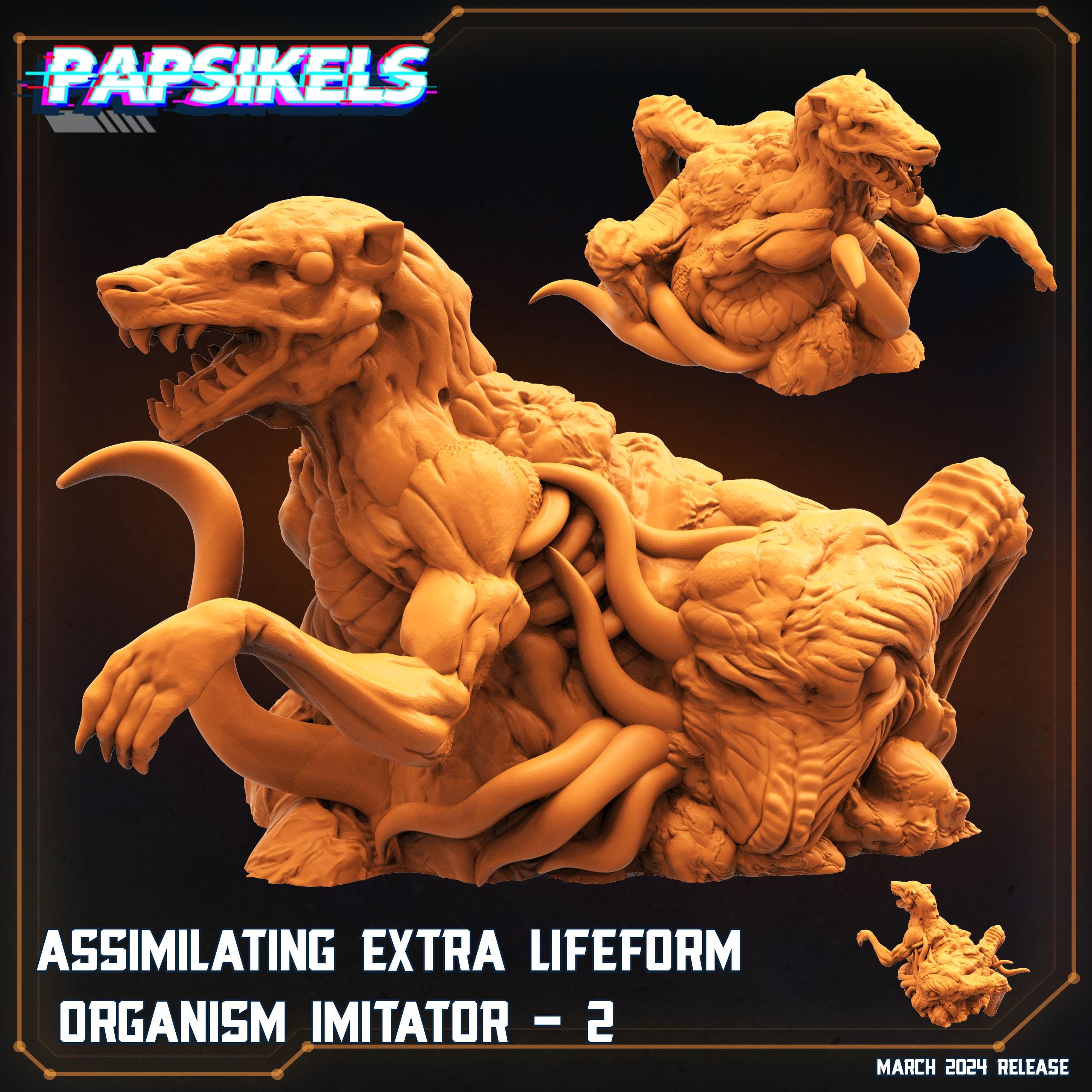 Aliens Vs Humans - That Thing - Assimilating Extra Lifeform Organism Imitator - The Thing - Papsikels, 32mm Mini