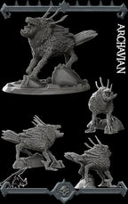 Archavian | Fantastic Beasts Collection | Rocket Pig Games | Miniatures for tabletop games. 28mm to 32mm Resin for RPG, D&D, TTRPG