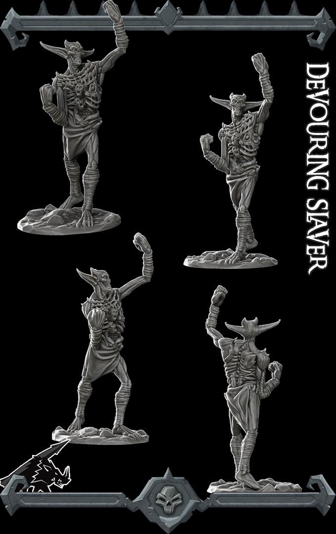 Devouring Slaver | Undead Collection | Rocket Pig Games | Miniatures for tabletop games. 28mm to 32mm Resin for RPG, D&D, TTRPG