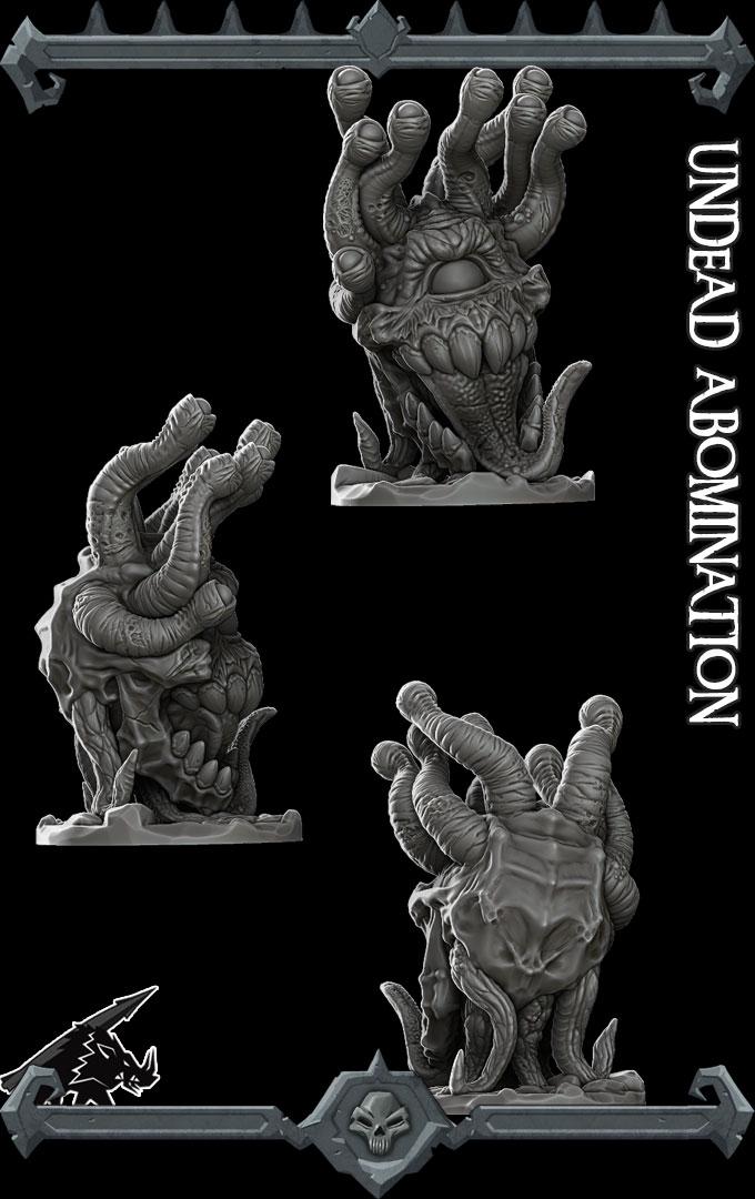 Undead Abomination Beholder | Undead Collection | Rocket Pig Games | Miniatures for tabletop games. 28mm to 32mm Resin for RPG, D&D, TTRPG