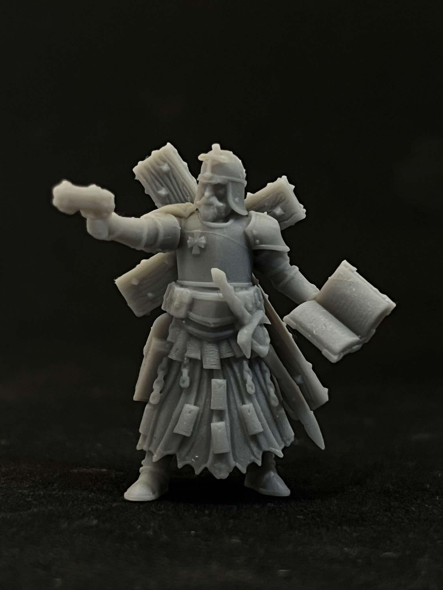 Quaipo Trench Cleric | Trench Crusade | Papsikels Fantasy, Resin Miniature - Tabletop miniature - Fantasy Miniature - 32mm