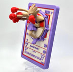Hitmonchan - 3D Printed Pokemon Card Wall Hanger | Fan Art | Pokemon TCG | Resin Model | ABC3D Models
