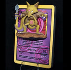 Kadabra - 3D Printed Pokemon Card Wall Hanger | Fan Art | Pokemon TCG | Resin Model | ABC3D Models