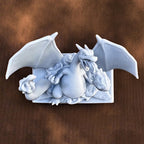 Charizard Fire Red- 3D Printed Pokemon Game Boy Advanced Cartridge Wall Hanger | Fan Art | Pokemon TCG | Resin Model | ABC3D Models
