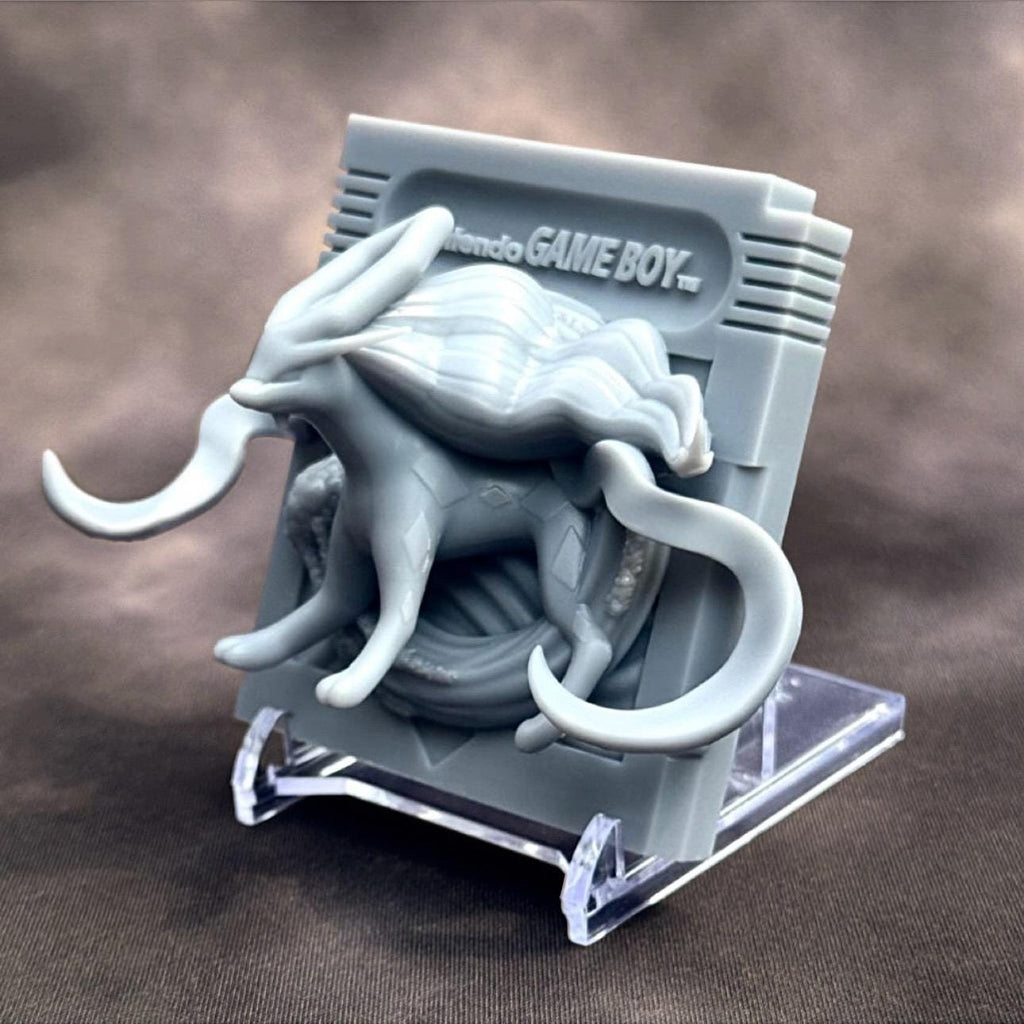 Soicune Crystal - 3D Printed Pokemon Game Boy Cartridge Wall Hanger | Fan Art | Pokemon TCG | Resin Model | ABC3D Models