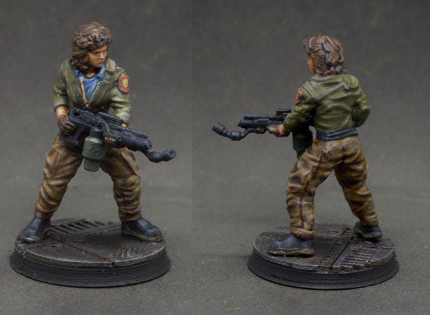 Aliens Vs Humans, Human Space Crew Lannie Misalouche - Ripley, Papsikels, 32mm Mini
