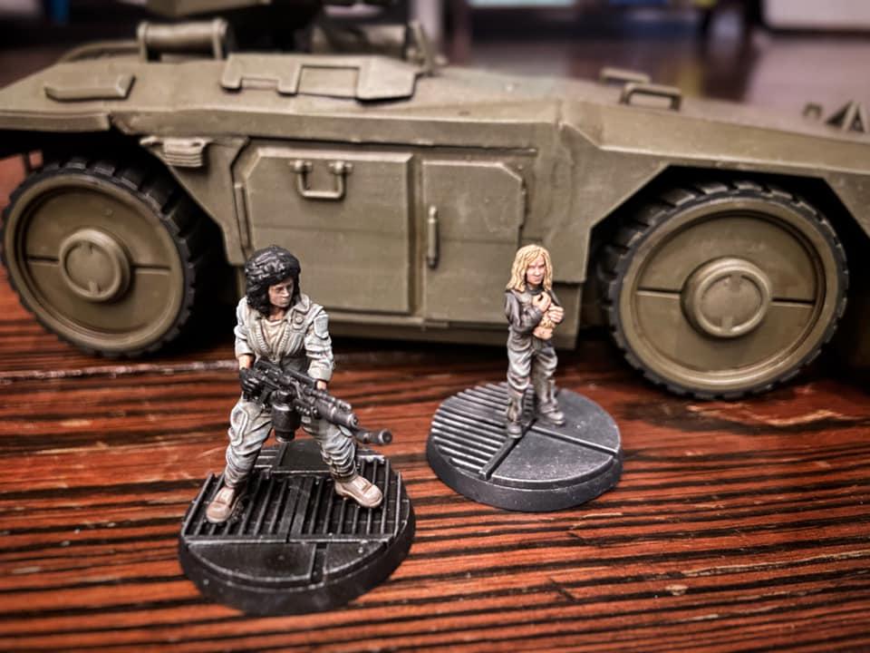 Aliens Vs Humans, Human Space Crew Lannie Misalouche - Ripley, Papsikels, 32mm Mini