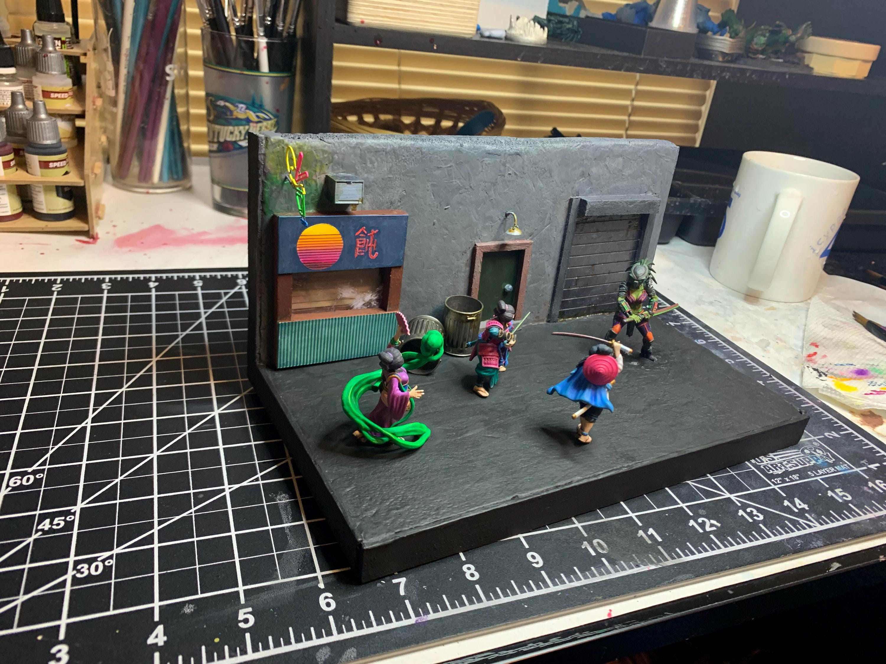 Skull Hunters Mechico Noguchisawa Iaido Sergio Clan, Papsikels, Resin Miniature - Tabletop miniature - Fantasy Miniature - 32mm