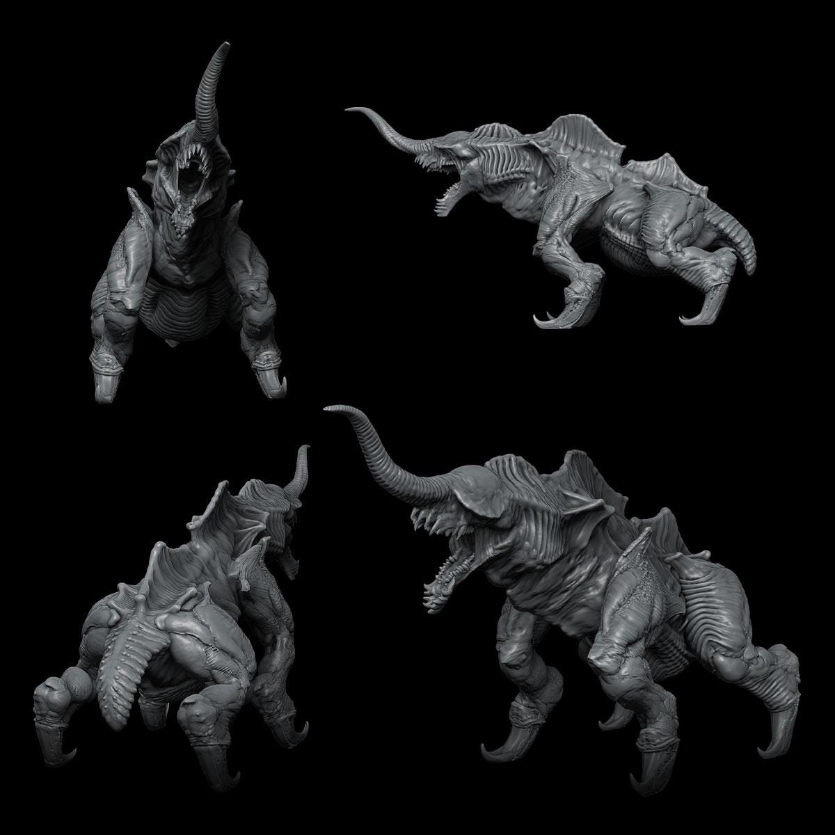 Gore Prancer | Death Haven | Rocket Pig Games | Miniatures for tabletop games. 28mm to 32mm Resin Figures for RPG, D&D, Dungeons and Dragons