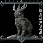 White Jackalope Miniature: 28-32mm Resin RPG D&D Model Kit