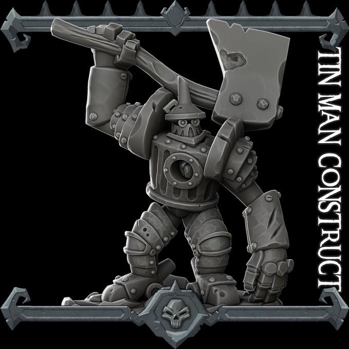 The Tin Man Construct | Bonus | Rocket Pig Games | Miniatures for tabletop games. 28mm to 32mm Resin for RPG, D&D, Dungeons and Dragons