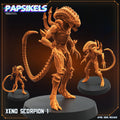 Aliens Vs Humans - Star Conflict - IXeno Scorpions Set - Papsikels, 32mm Mini for TTRPG Gaming, Alien RPG