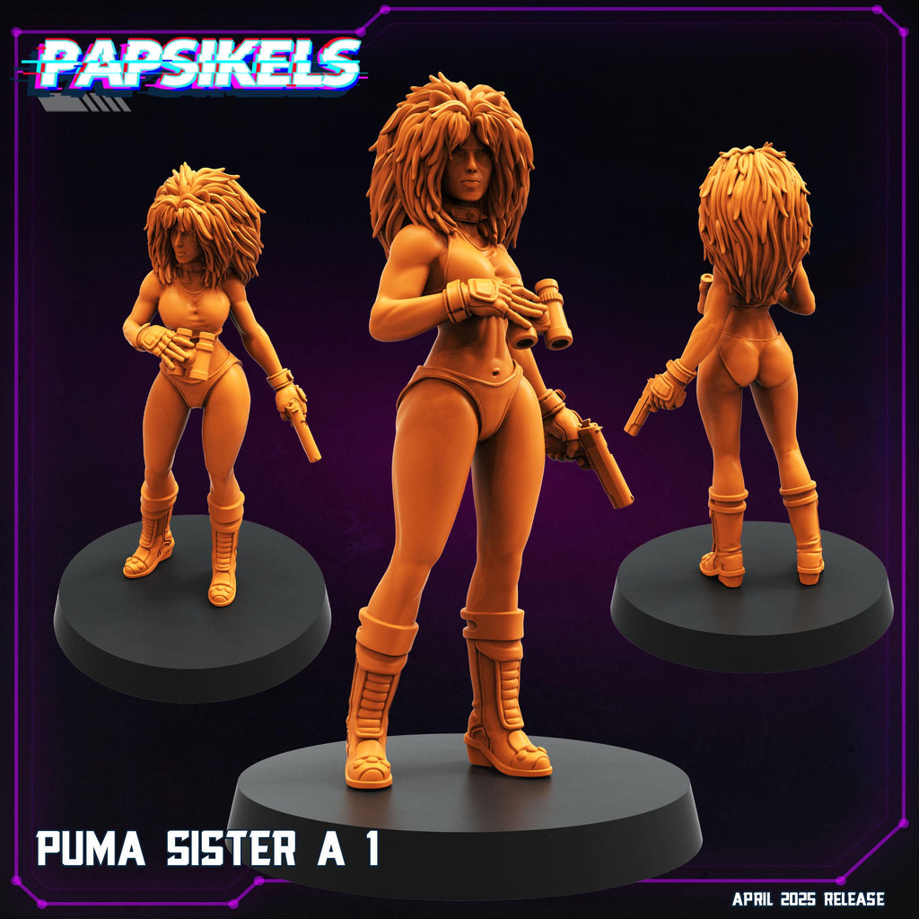 Cyberpunk, Puma Sisters - Dominion Tank Police, Papsikels, 32mm Mini