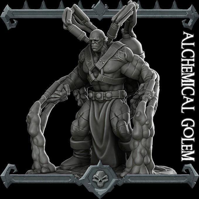 Alchemical Golem | Bonus | Rocket Pig Games | Miniatures for tabletop games. 28mm to 32mm Resin Figures for RPG, D&D, Dungeons and Dragons