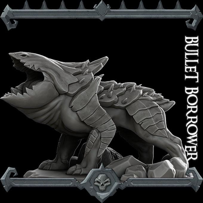 Bullet Borrower | Bonus | Rocket Pig Games | Miniatures for tabletop games. 28mm to 32mm Resin for RPG, D&D, Dungeons and Dragons