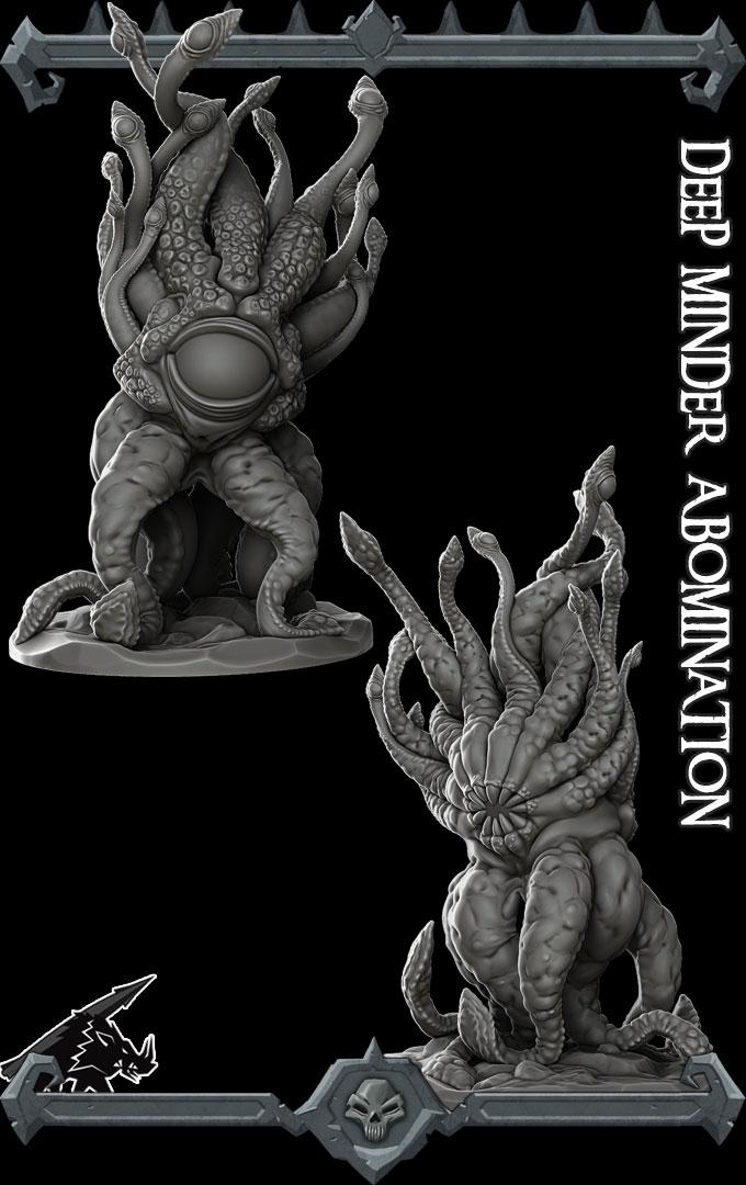 Deep Minder Abomination | Bonus | Rocket Pig Games | Miniatures for tabletop games. 28mm to 32mm Resin for RPG, D&D, Dungeons and Dragons