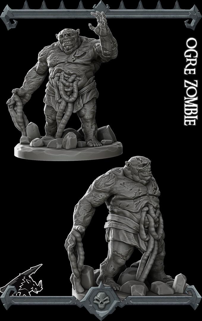 Ogre Zombie | Bonus | Rocket Pig Games | Miniatures for tabletop games. 28mm to 32mm Resin for RPG, D&D, Dungeons and Dragons