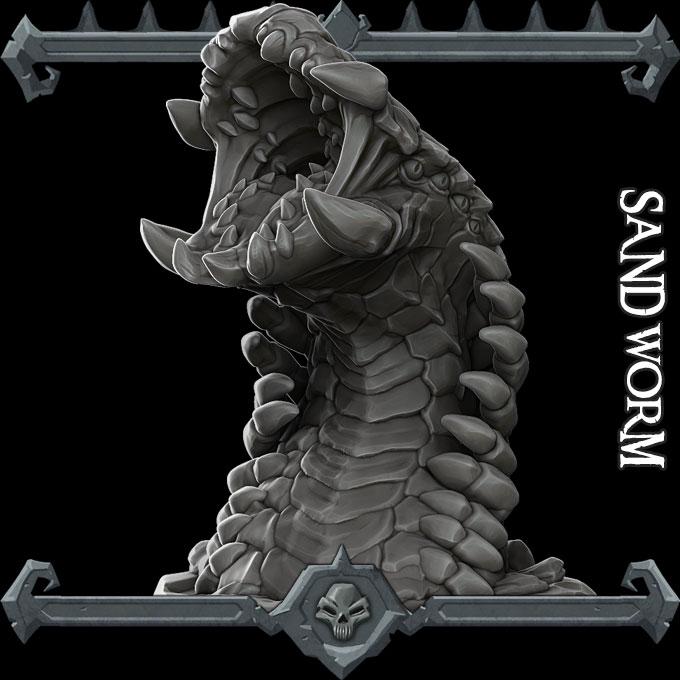Sandworm | Bonus | Rocket Pig Games | Miniatures for tabletop games. 28mm to 32mm Resin for RPG, D&D, Dungeons and Dragons