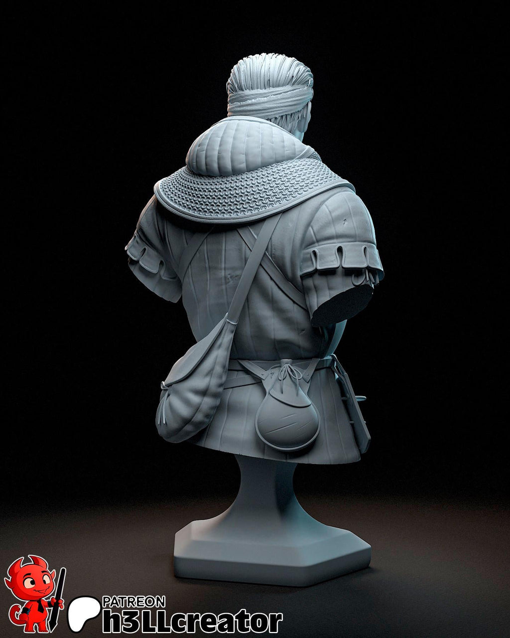 Jan of Trotznov / Zizka from Kingdom Come Deliverance 2 (fan art) Model | Miniature scale 1:12 | h3LL Creator | DIY Model Kit