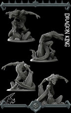 Dragon King | Dragonkin Collection | Rocket Pig Games | Miniatures for tabletop games. 28mm to 32mm Resin for RPG, D&D, TTRPG