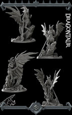 Dragontaur | Dragonkin Collection | Rocket Pig Games | Miniatures for tabletop games. 28mm to 32mm Resin for RPG, D&D, TTRPG