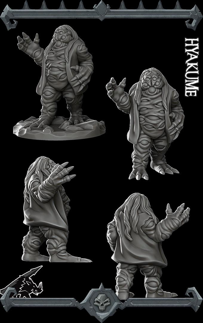 Hyakume | Aberrations Collection | Rocket Pig Games | Miniatures for tabletop games. 28mm to 32mm Resin for RPG, D&D, TTRPG