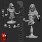 Invisible Woman from Marvel Rivals (fan art) | Full Model or Bust | Miniature scale 1:12 | h3LL Creator | DIY Model Kit