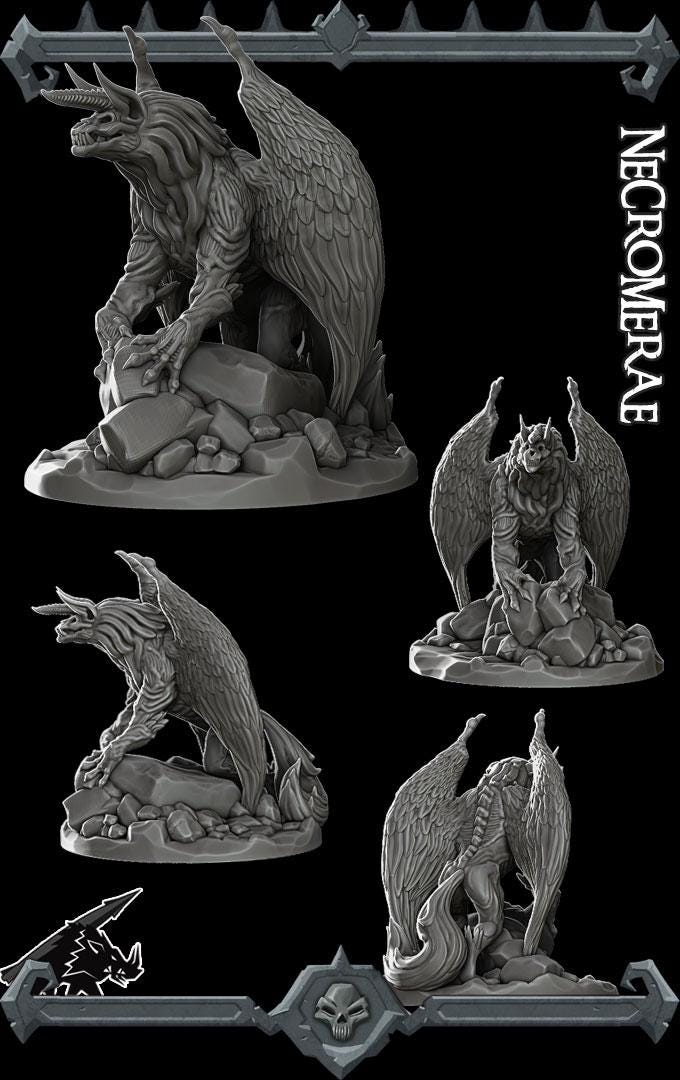 Necromerae | Fantastic Beasts | Rocket Pig Games | Miniatures for tabletop games. 28mm to 32mm Resin for RPG, D&D, Dungeons and Dragons