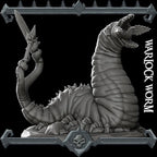 Warlock Worm Miniature: 28-32mm Resin RPG Model, D&D, Dungeons and Dragons