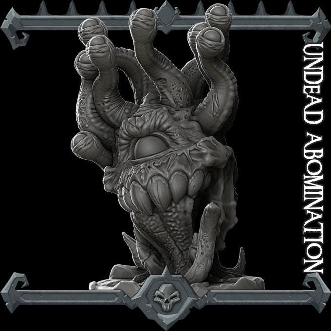 Undead Abomination Beholder | Undead Collection | Rocket Pig Games | Miniatures for tabletop games. 28mm to 32mm Resin for RPG, D&D, TTRPG