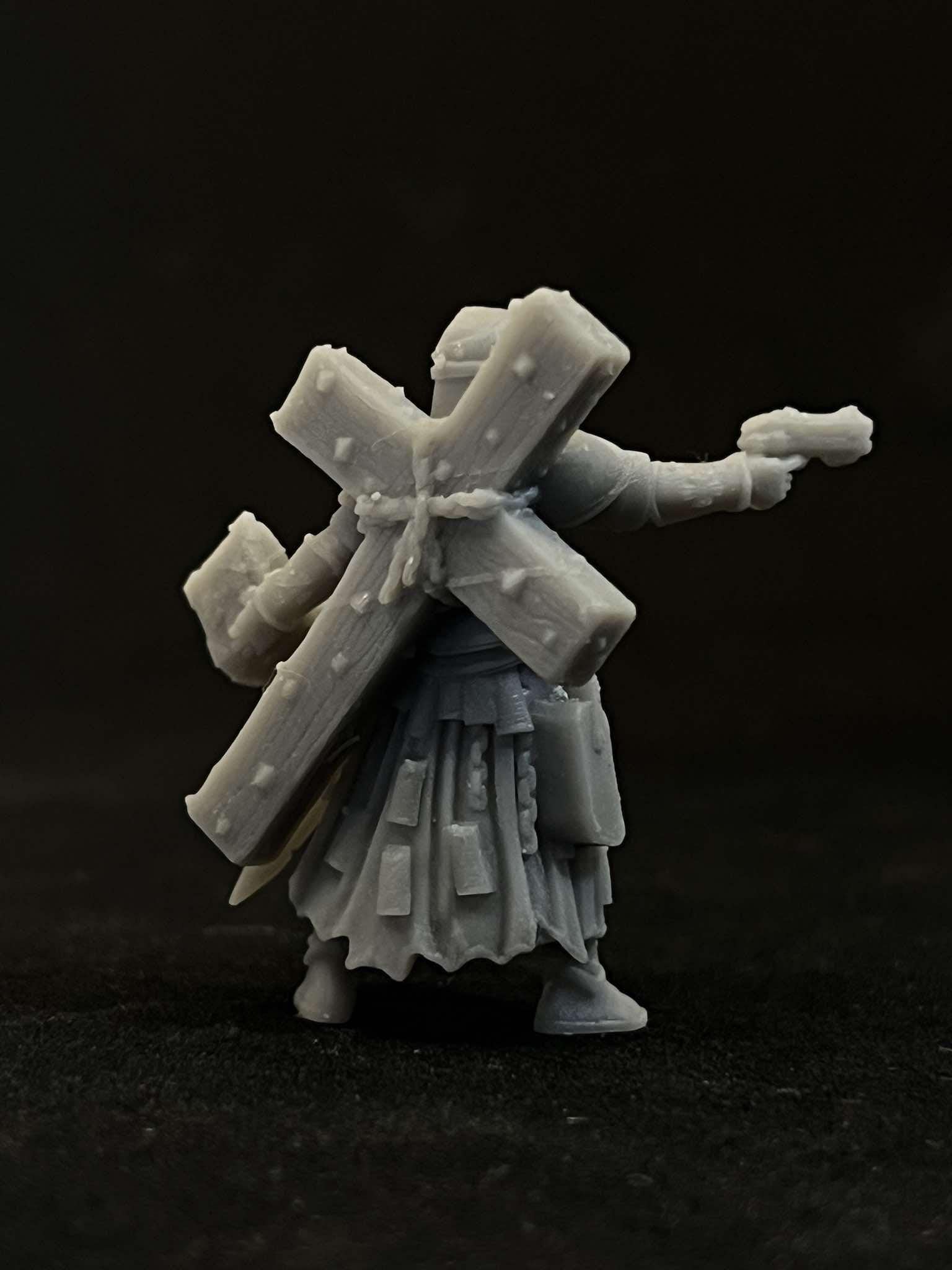 Quaipo Trench Cleric | Trench Crusade | Papsikels Fantasy, Resin Miniature - Tabletop miniature - Fantasy Miniature - 32mm