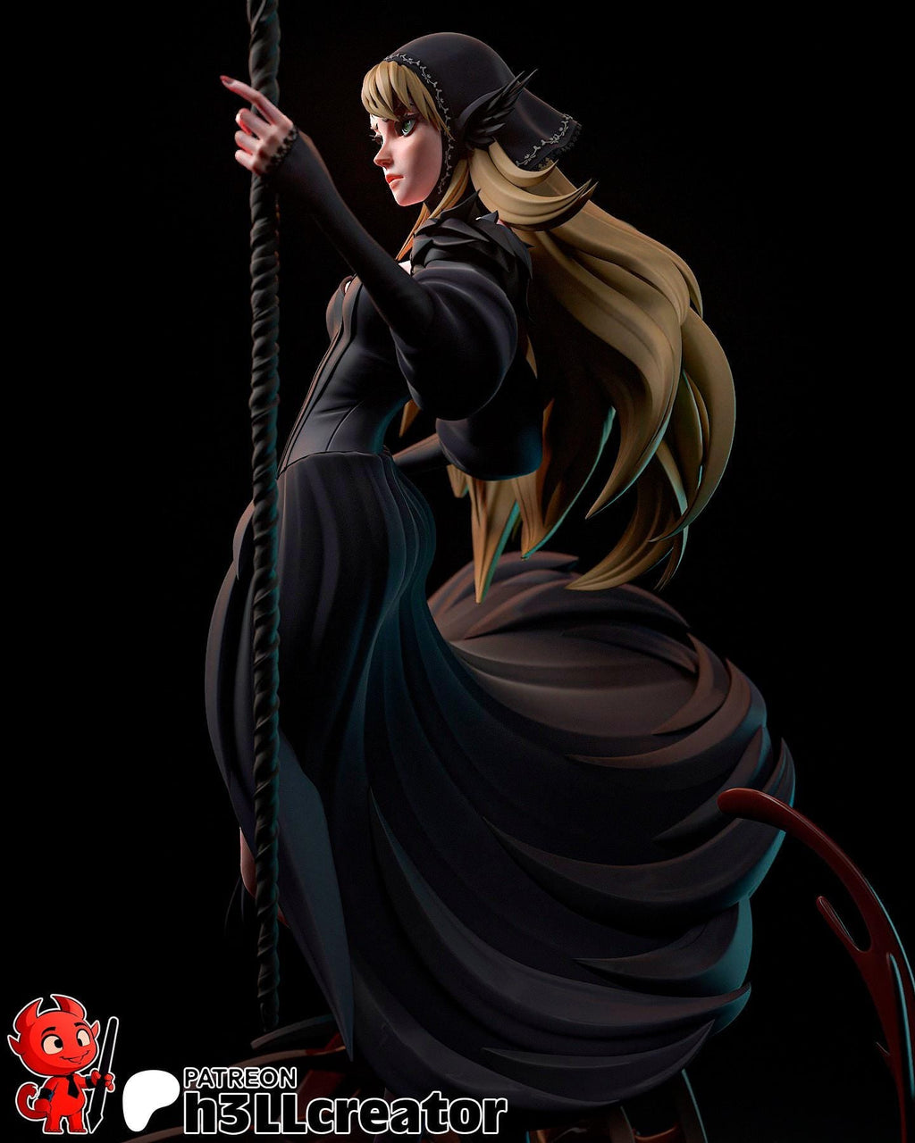 Marcille from Delicious in Dungeon (Dungeon Meshi) (fan art) Model or Bust | Miniature scale 1:12 | h3LL Creator | DIY Model Kit