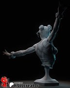 Chun-Li from Street Fighter (fan art) Model or Bust | Miniature scale 1:12 | h3LL Creator | DIY Model Kit