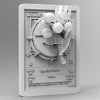 Hitmonchan - 3D Printed Pokemon Card Wall Hanger | Fan Art | Pokemon TCG | Resin Model | ABC3D Models