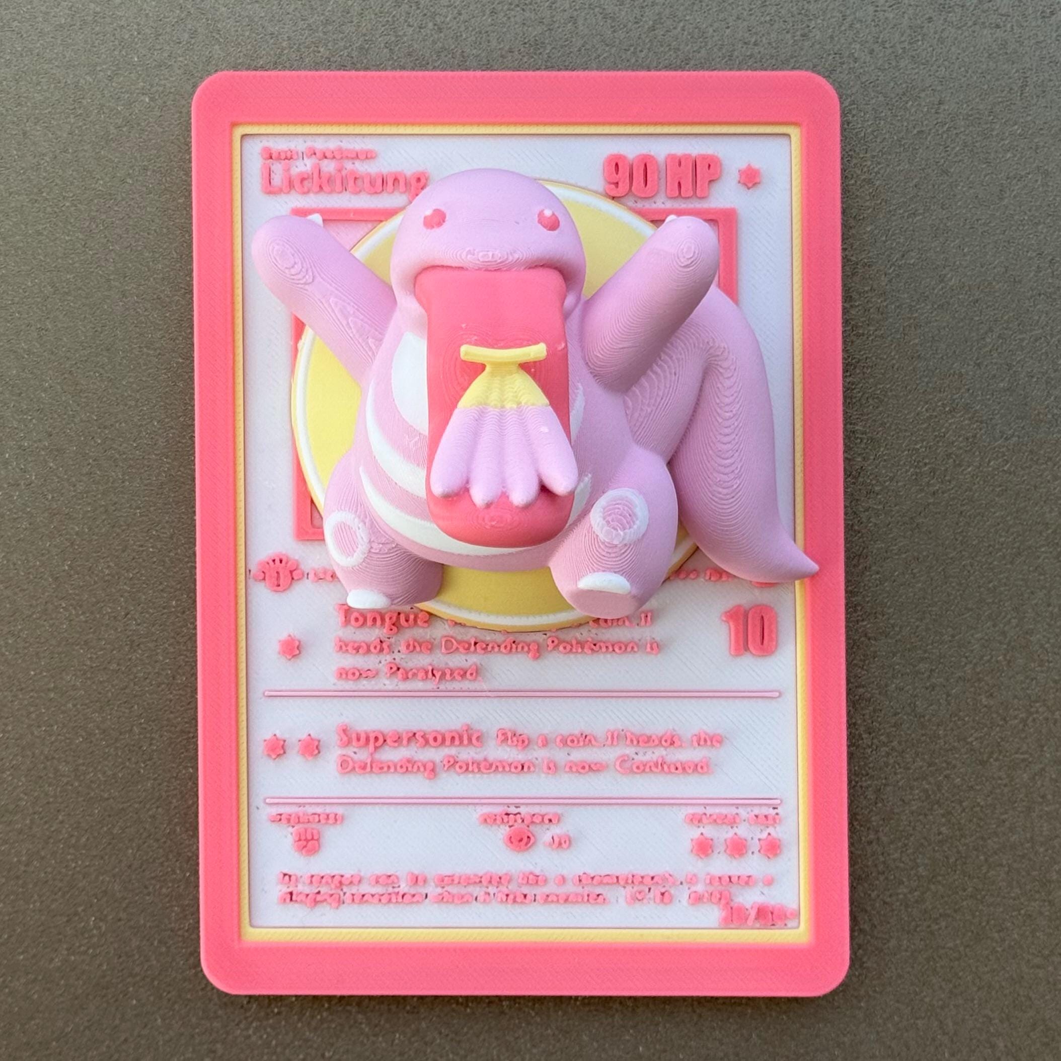 Lickitung - 3D Printed Pokemon Card Wall Hanger | Fan Art | Pokemon TC Realm3DPrints Lickitung - 3D Printed Pokemon Card Wall Hanger | Fan Art | Pokemon TC Realm3DPrints