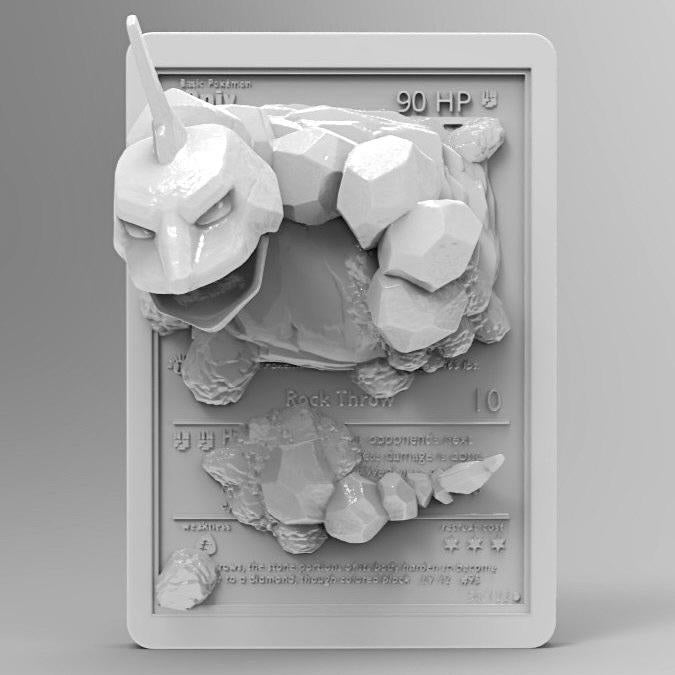 Onix - 3D Printed Pokemon Card Wall Hanger | Fan Art | Pokemon TCG | R Realm3DPrints Onix - 3D Printed Pokemon Card Wall Hanger | Fan Art | Pokemon TCG | R Realm3DPrints