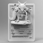 Kadabra - 3D Printed Pokemon Card Wall Hanger | Fan Art | Pokemon TCG | Resin Model | ABC3D Models