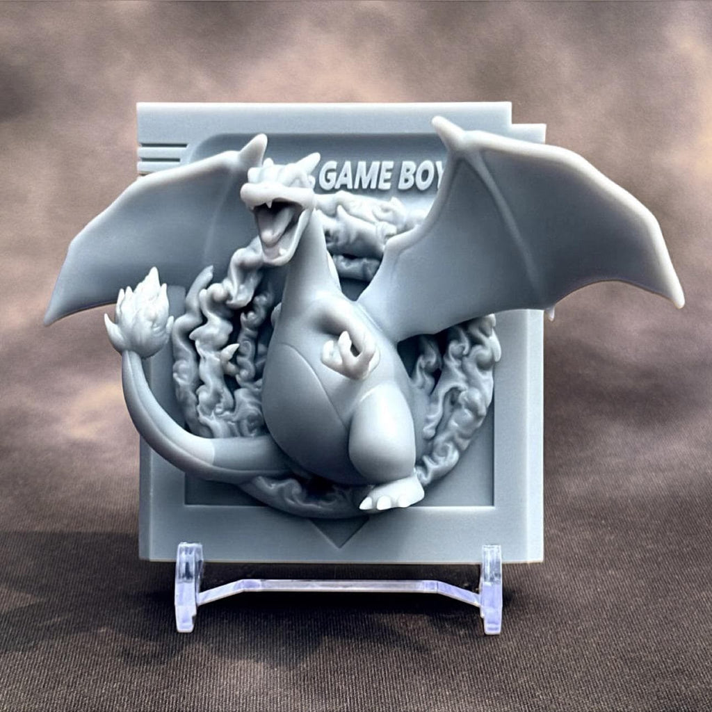 Charizard Red - 3D Printed Pokemon Game Boy Cartridge Wall Hanger | Fan Art | Pokemon TCG | Resin Model | ABC3D Models